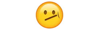 😕 emoji, cara, expresión, pensando, inseguro, emoción telegram sticker