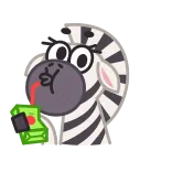 Debra Zebra telegram stickers