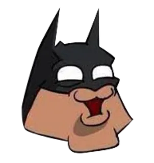 😊 Batman бэтмен, мультфильм, комикс, смешной, мем, стикер whatsapp sticker