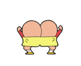 🍑 Dibujos animados, Culo, Divertido, Ropa interior telegram sticker