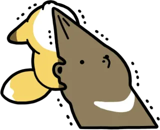 😠 漫画, 動物, キツネ, イラスト, かわいい, ステッカー telegram sticker