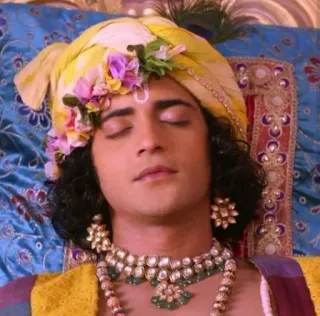 😴 Krishna hinduism, indian, god, spiritual, traditional, deity telegram sticker
