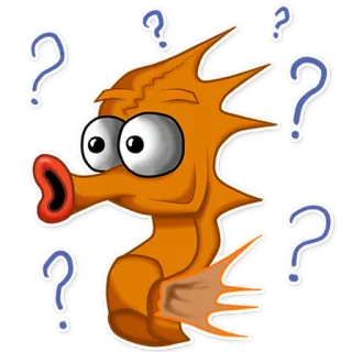 Морской конек telegram stickers
