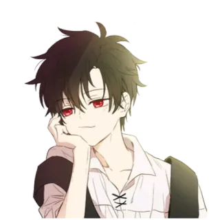 ☺ Anime, Menino, Personagem, Ilustração, Mangá whatsapp sticker