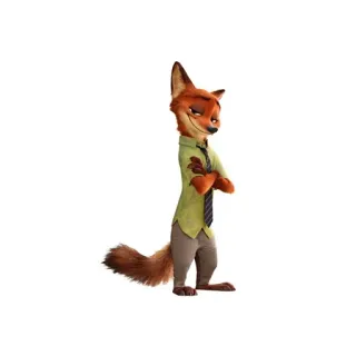 🦊 Nick Wilde Zootopia Fuchs, Zoomania, Cartoon, Nick Wilde, Disney telegram sticker