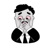 Tired Person telegram stickers