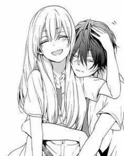 💗 Anime, Abraço, Amor, Mangá, Casal, Feliz telegram sticker