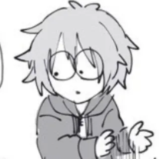 🌟 Styl anime, Kreskówka, Manga, Chibi, Zaskoczony, Zszokowany telegram sticker