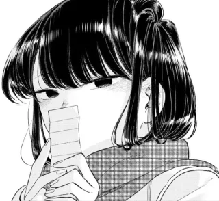 ☺️ Komi Shouko Komi Can't Communicate Komi Can't Communicate, Komi Shouko, anime, mangá, tímida, fofa whatsapp sticker