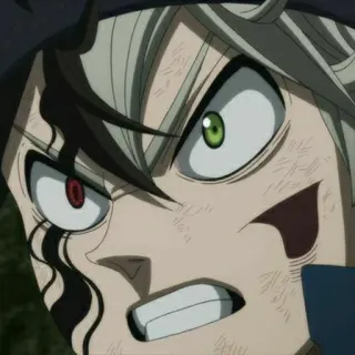 🐾 Asta Black Clover anime, manga, magic, wizard, shonen, fantasy telegram sticker