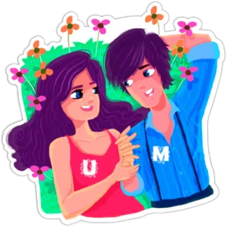 U & Me telegram stickers