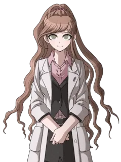 🌟 Ryouko Otonashi Danganronpa アニメ, キャラクター, 音無涼子, ダンガンロンパ, 女の子, 笑顔 whatsapp sticker