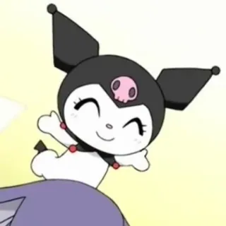 🤗 Kuromi Kuromi, Sanrio, Anime, Desenho animado, Bonito, Personagem whatsapp sticker