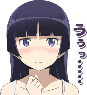 🤔 ううっ…… Anime, Dziewczyna, Słodkie, Smutne, Wyraz whatsapp sticker