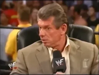 👀 Vince McMahon Wrestling, Affari, Microfono, Completo, Uomo telegram sticker