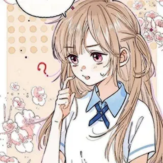 🧸 Anime, Fille, Mignon, Dessin animé telegram sticker