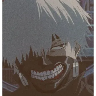 ✨ Kaneki Ken Tokyo Ghoul 动漫, 喰种, 金木研, 面具, 漫画, 怪物 telegram sticker