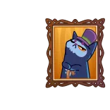 Skull Cat telegram stickers