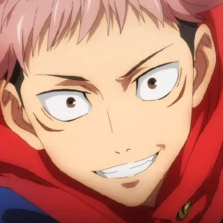 ☁️ Yuji Itadori Jujutsu Kaisen Anime, Manga, Yuji Itadori, Jujutsu Kaisen, Personaje, sudadera roja, personaje anime telegram sticker