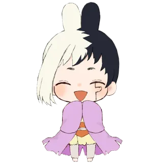☺️ Senku Ishigami Dr. Stone 애니메이션, 만화, 치비, 카와이, 닥터 스톤, 이시가미 센쿠 telegram sticker