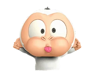 😝 cartoon, character, funny, playful, silly whatsapp sticker
