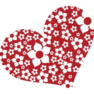 ❤️ сердце, любовь, красный, романтика, узор telegram sticker
