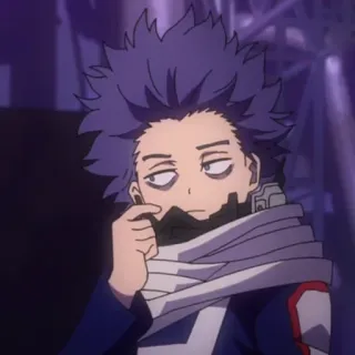 💜 Hitoshi Shinso My Hero Academia Anime, My Hero Academia, Hitoshishinso, Shinso, Personnage whatsapp sticker