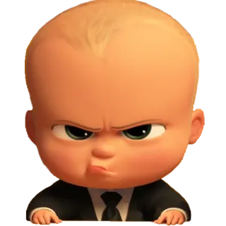 😠 Boss Baby The Boss Baby 아기, 비즈니스, 정장, 만화, 화난 whatsapp sticker