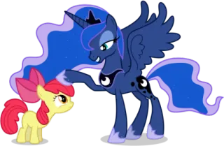 👌 Princess Luna My Little Pony Pony, Dibujos animados, Animal, Amistad, Lindo, Animación, Magia telegram sticker