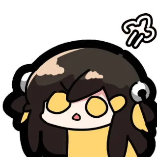 😠 anime, cartoon, illustration, angry, cute, character, sticker telegram sticker