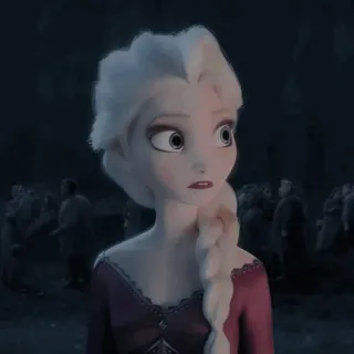 🌨 Elsa Frozen Elsa, Disney, La Reine des Neiges, personnage, animé telegram sticker