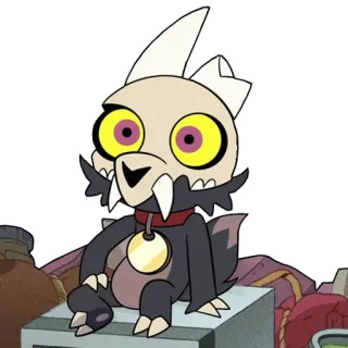 😐 King The Owl House kartun, iblis, animasi, karakter, The Owl House, King telegram sticker