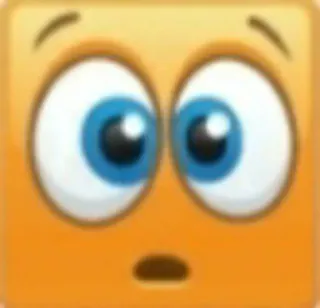 😳 Emoji, Yeux, Visage, Expression, Surpris whatsapp sticker