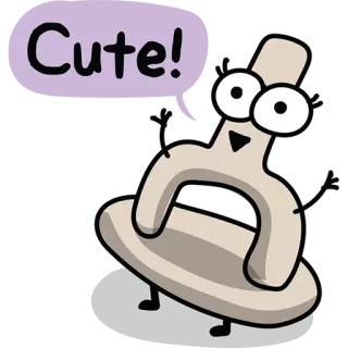 😊 Cute! mignon, dessin animé, tampon whatsapp sticker