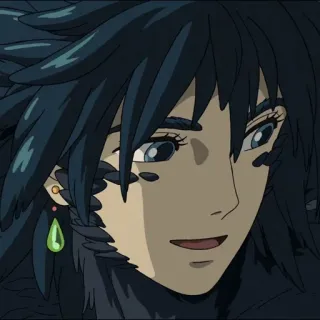 ⚜ Howl Howl's Moving Castle Anime, El castillo ambulante, Ghibli, Fantasía, Personaje, Howl telegram sticker