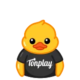 🤯 duck Tonplay duck, yellow, tonplay, mascot, cartoon, cute telegram sticker