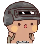😕 FarsiSticker sticker, cartoon, helmet, person telegram sticker