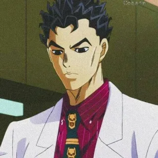 💥 Yoshikage Kira JoJo's Bizarre Adventure Anime, Manga, JoJo's Bizarre Adventure, Yoshikage Kira, Kira Yoshikage whatsapp sticker
