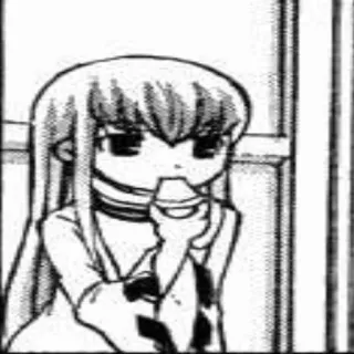 🍕 Manga, Anime, Ragazza, Mangiare, Carino telegram sticker