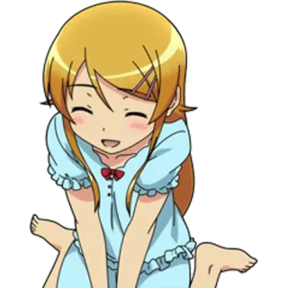 ☺️ anime, girl, cartoon, character, smiling, cute telegram sticker