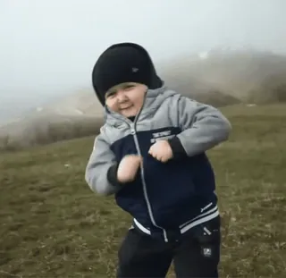👊 child, boy, smile, happy, outdoors telegram sticker