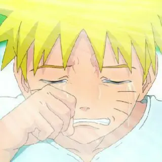 🍥 Naruto аниме, плачет, грустный, Наруто, Узумаки telegram sticker