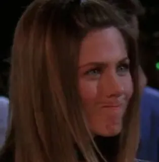 😌 Jennifer Aniston Friends Jennifer Aniston, Friends, actress, tv show, portrait telegram sticker