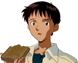 Shinji Ikari whatsapp stickers