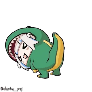 🥳 Gawr Gura Hololive whatsapp sticker