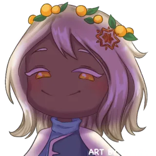 😏 ART BY personaje, arte digital, retrato, lindo, chibi telegram sticker