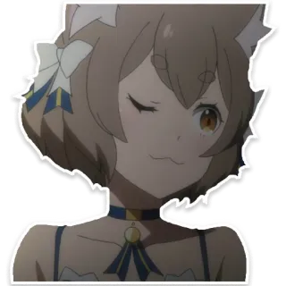 😉 Felix Argyle Re:Zero Anime, Catgirl, Kawaii, Carino, Trap telegram sticker