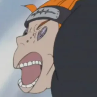 😡 Pain Naruto anime, naruto, pain, character, expression telegram sticker