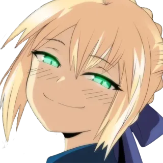 💖 Saber Fate/stay night Аниме, Манга, Сэйбер, Fate/stay night, Персонаж, Арт, Фанатское telegram sticker