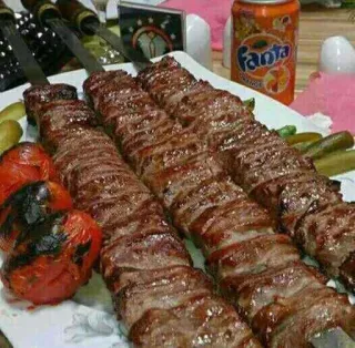 😋 food, kebab, meat, grilled, persian, tomato, lunch telegram sticker